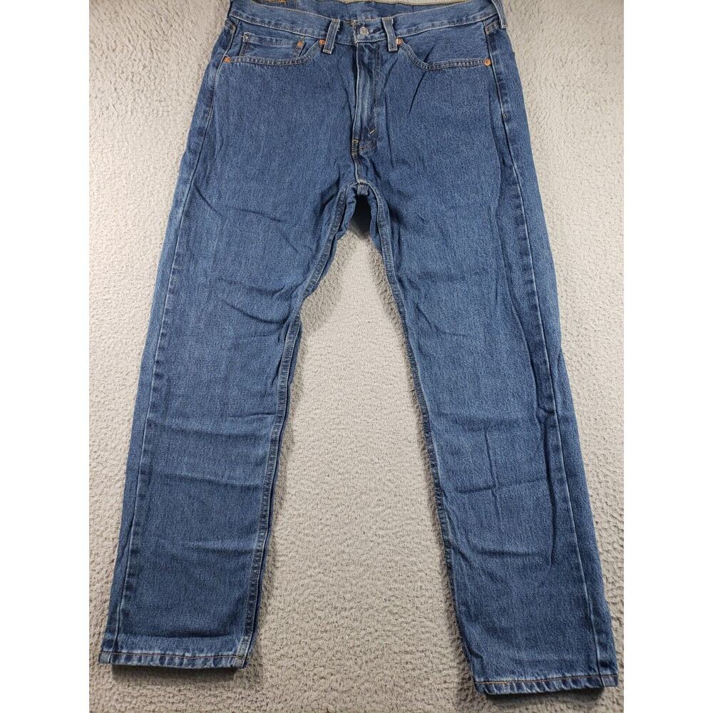 Levi's 505 Jeans Men's 34x30 Blue Denim Straight Leg Cotton Casual Mid Rise